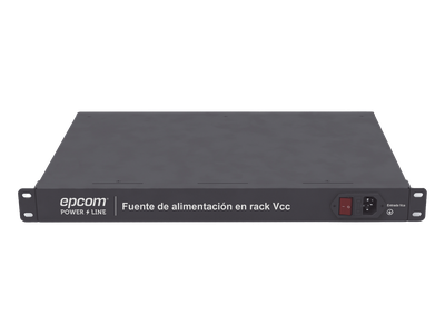 Fuente de Alimentación Rack 19" / 16 Puertos / 12 VDC / 600W / 20A Total / 2.5A por Puerto / Voltaje Regulable con Display