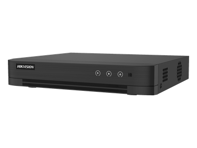 DVR Híbrido / 8 Canales TURBOHD + 4 Canales IP / 3K Lite 2560x1440 / H.265+ / Audio Bidireccional Coaxitron / AcuSense IA / 1 Bahía HDD hasta 10 TB / Salida Full HD