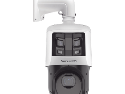 PTZ IP TandemVu / 4 Megapixel PTZ + 6 Megapixel Panorámica / Zoom Óptico 25x / IR 100 m (328.1 ft) / WDR 120 dB / PoE+ / IP66