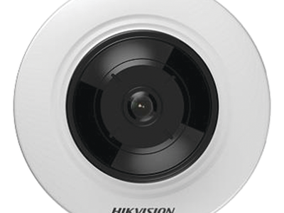 Mini Cámara Fisheye IP / 5 Megapixel / Panorámica 180°-360° / IR 8 m (26.2 ft) / Audio Integrado / PoE / Alarmas I/O