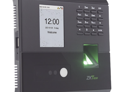 Terminal Biométrica Facial y Huella / 100 Rostros / 500 Huellas / Visible Light / TCP/IP / ADMS / BioTimePro