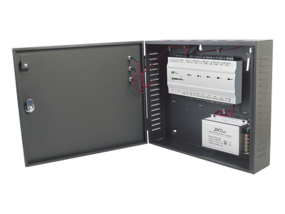 Controlador de Acceso 4 Puertas / 20,000 Huellas / 30,000 Tarjetas / TCP/IP / ADMS PUSH / Fuente 12V 5A / Gabinete