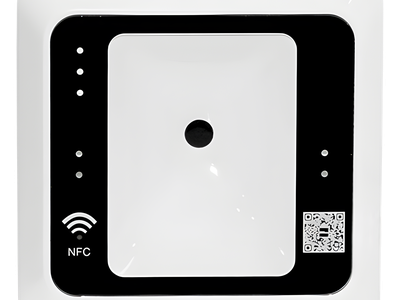 Lector QR y RFID / Salida Wiegand W26/W34/W66 / MIFARE 13.56 MHz / USB y RS485 / Lectura QR 5 cm / RFID 4 cm