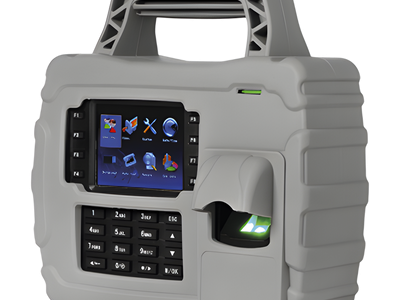 Lector Biométrico Portátil / 5,000 Huellas / 30,000 Tarjetas / Wi-Fi / TCP-IP / IP65 / Batería 7.6 Ah