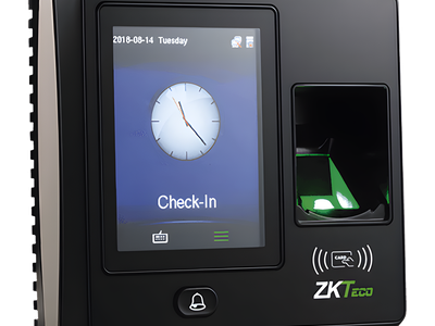 Terminal de Control de Acceso / 1,500 Huellas / Pantalla 2.8" / TCP/IP y USB / Wiegand 26 bits / 105 x 105 x 32 mm