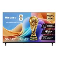 TELEVISION 43 PULGADAS LED HISENSE MODELO 43A4SV, SMART TV VIDAA, FULL HD, DTS VIRTUAL X, WIFI